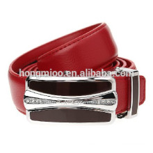 Ceinture en cuir véritable de dame Ceinture à bretelles automatique en strass Ceinture à encolure large pour femme